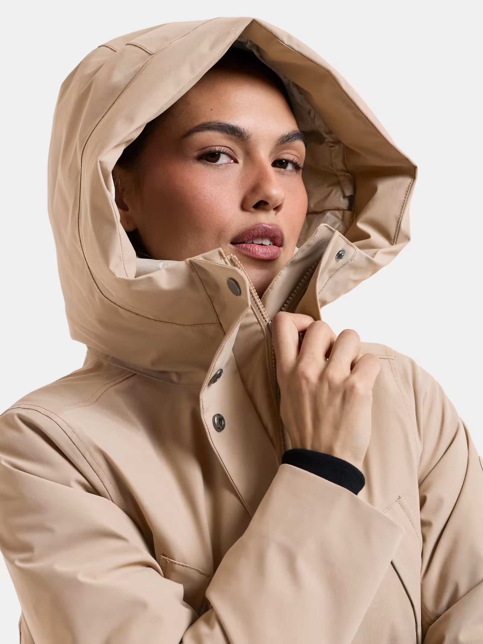 Didriksons naisten parkatakki Melody, vaalea beige