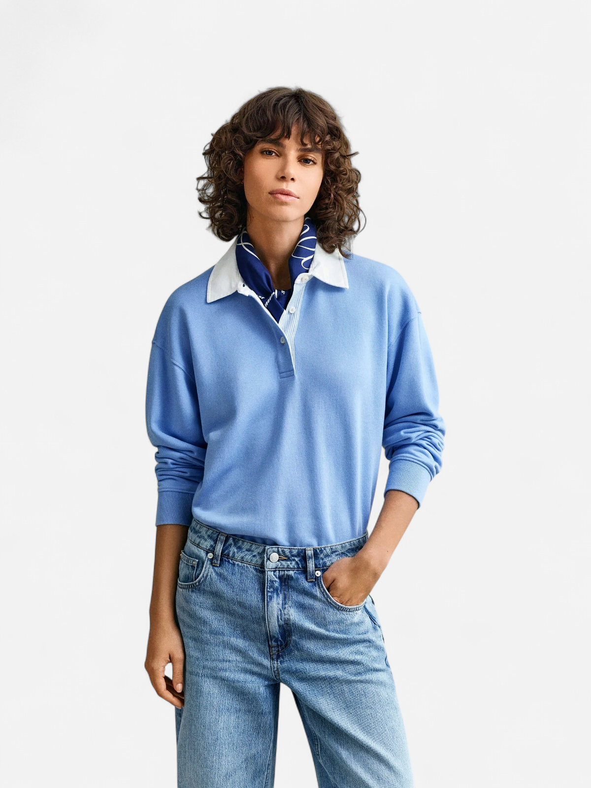 Gant naisten paita Rugger Sweatshirt, sininen - Kekäle.fi