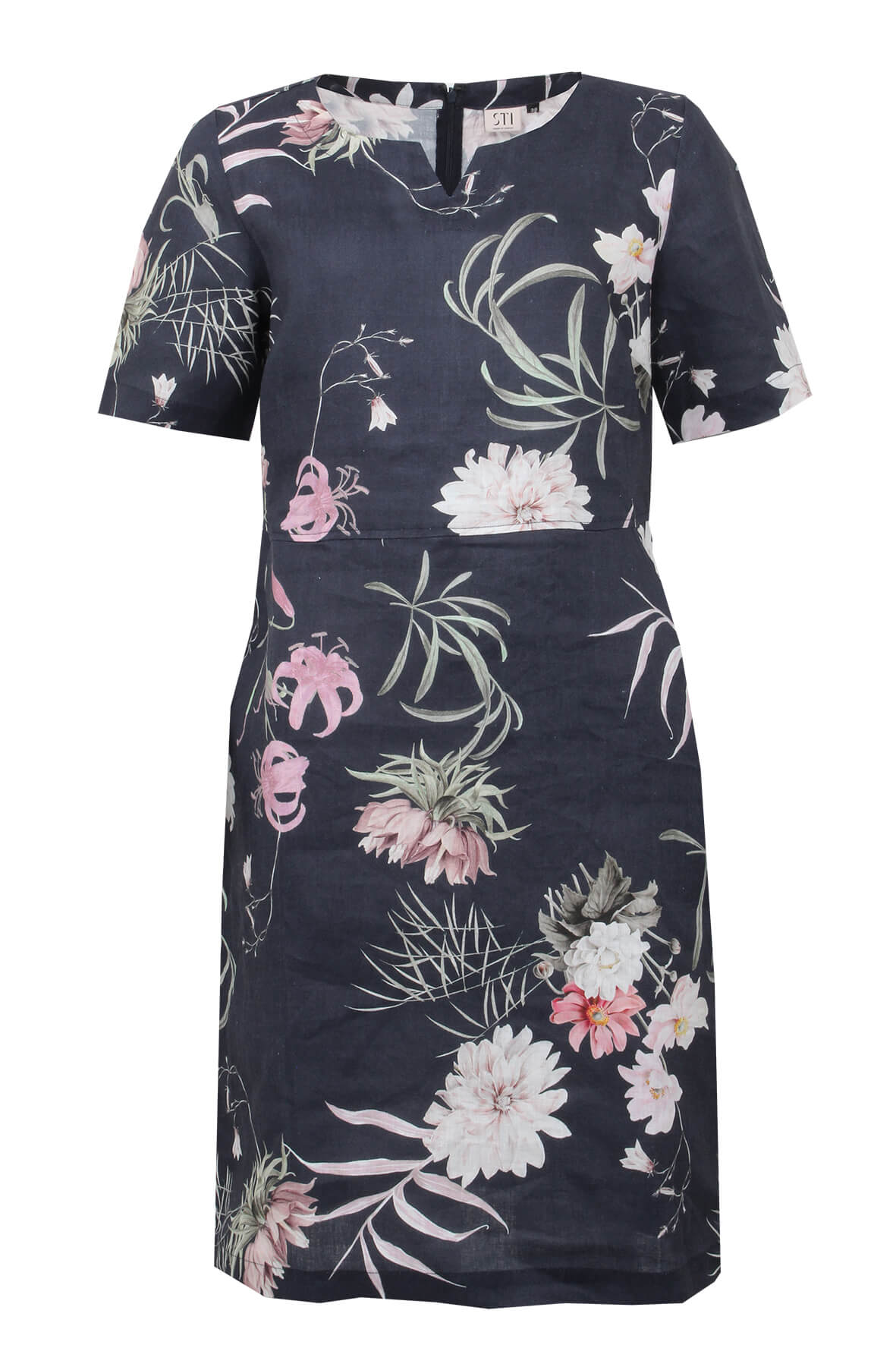s-t-i-naisten-mekko-carenna-print-linen-dress-100cm-sininen-kuosi-1