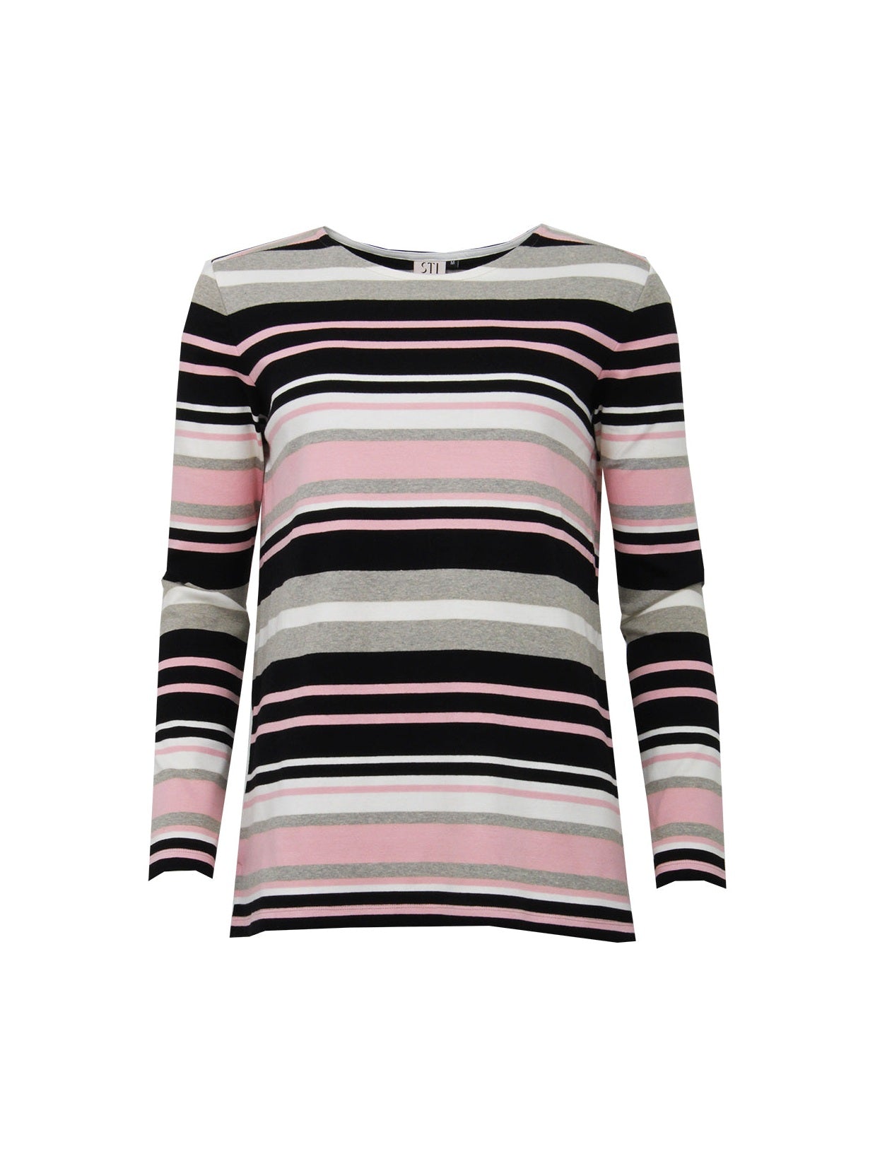 s-t-i-naisten-paita-sirianna-tricot-raidallinen-musta-1