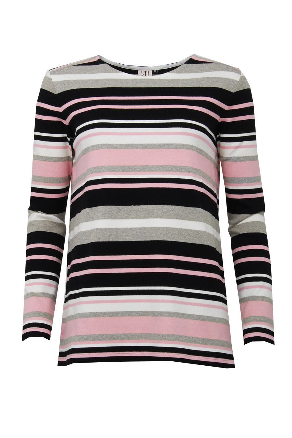 s-t-i-naisten-paita-sirianna-tricot-raidallinen-musta-1