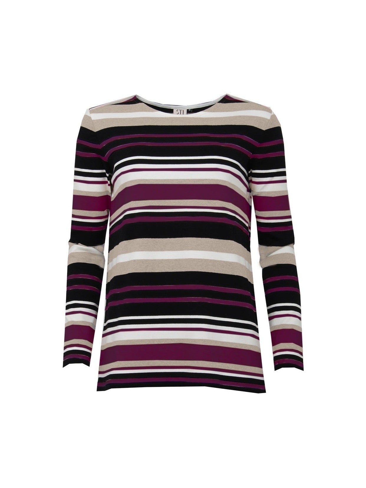 s-t-i-naisten-paita-sirianna-tricot-raidallinen-viininpunaionen-1