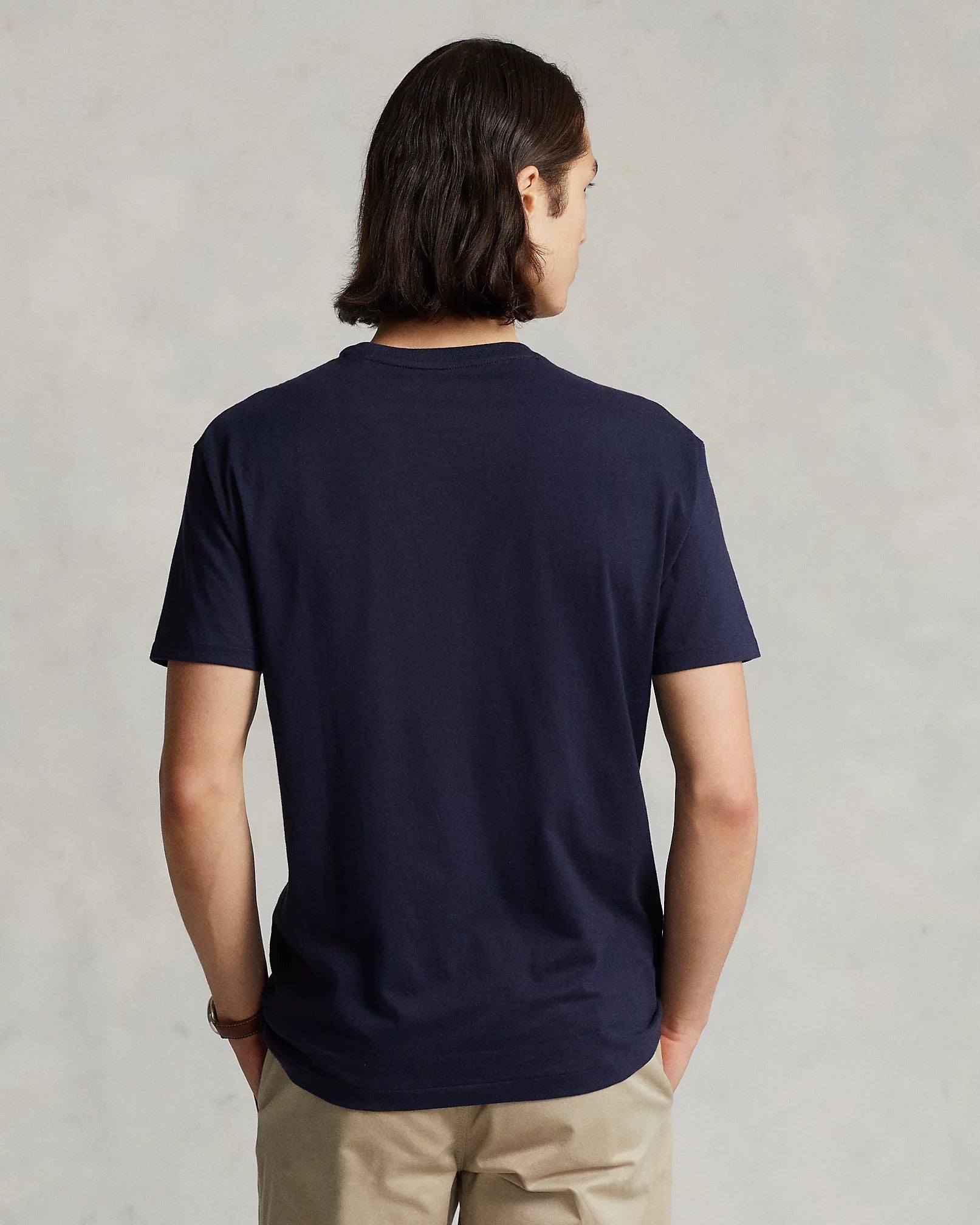 Polo Ralph Lauren Miesten T-Paita, SHORT SLEEVE-T-SHIRT NOS Tummansininen
