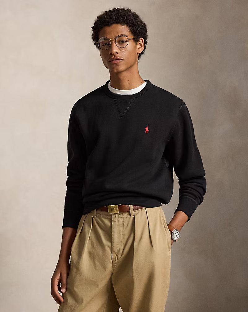 Polo Ralph Lauren miesten collegepaidat The RL Fleece Sweatshirt, musta