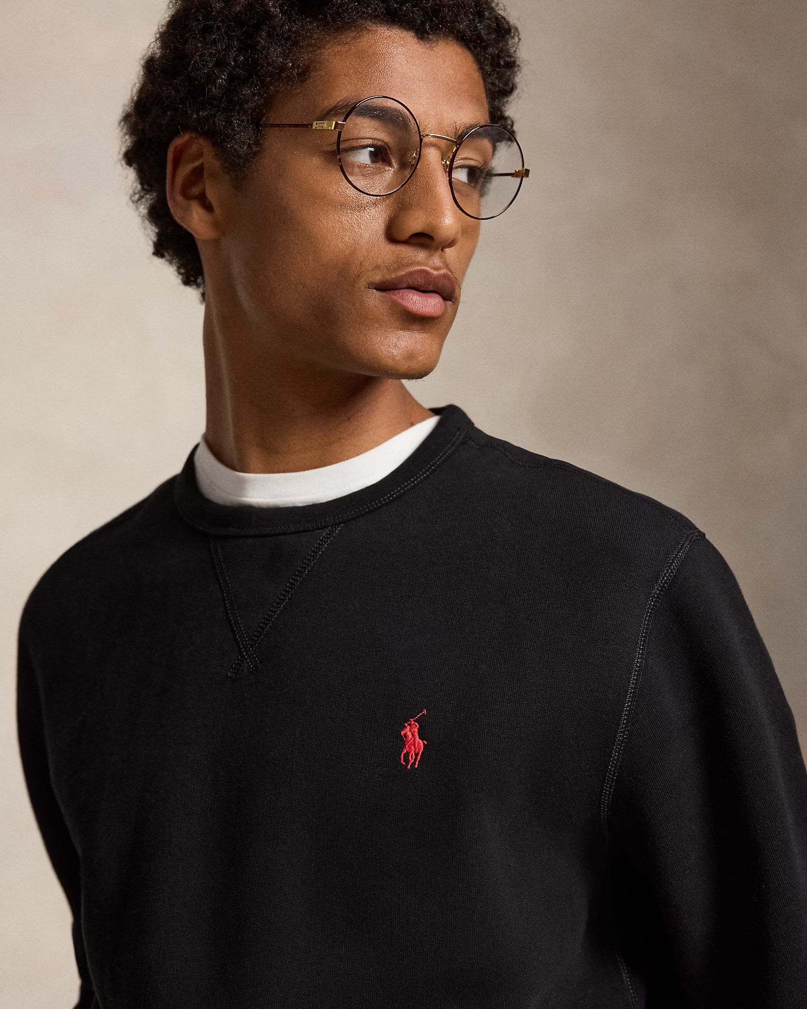 Polo Ralph Lauren miesten collegepaidat The RL Fleece Sweatshirt, musta