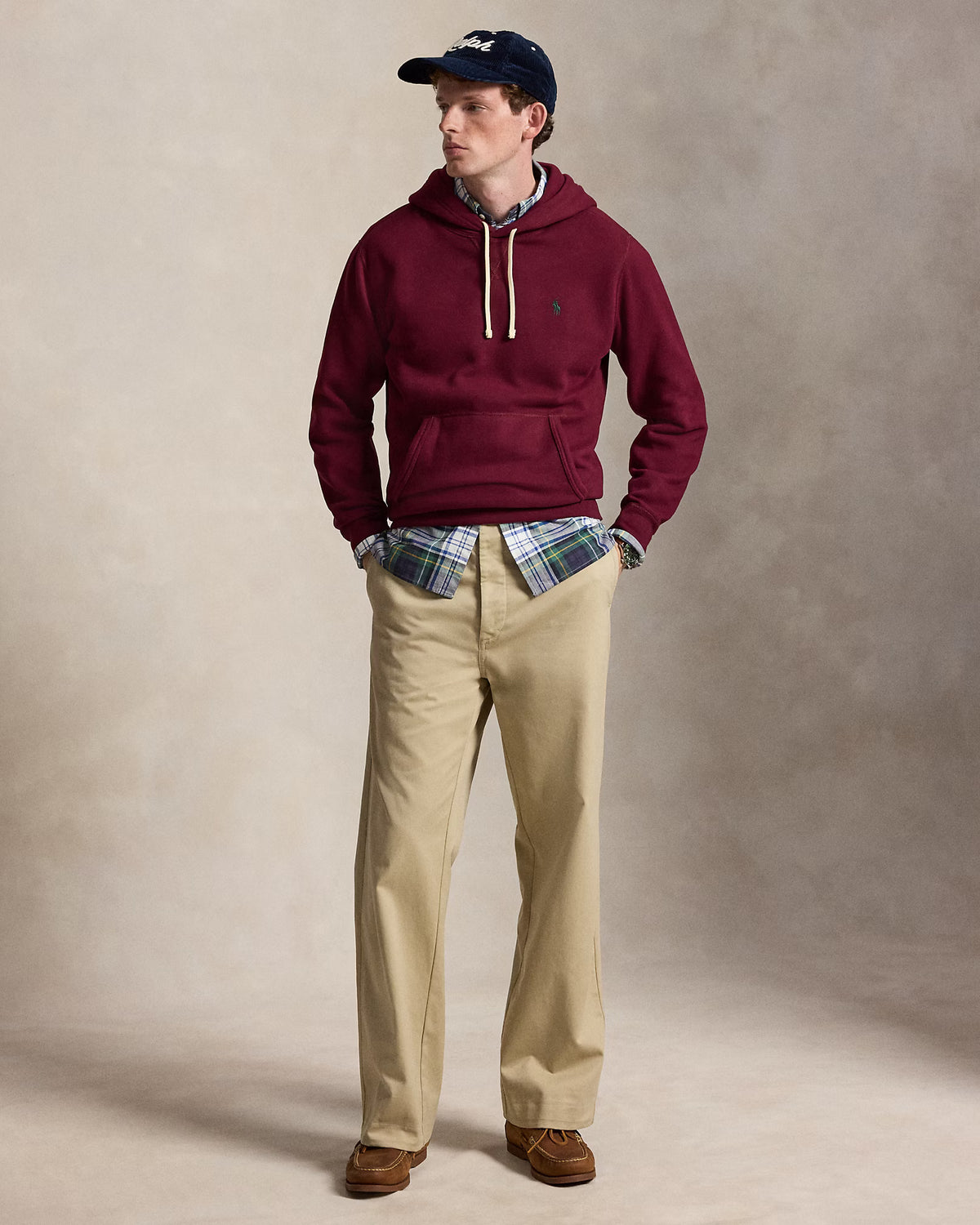 Polo Ralph Lauren miesten huppari The RL Fleece Hoodie, Classic Wine