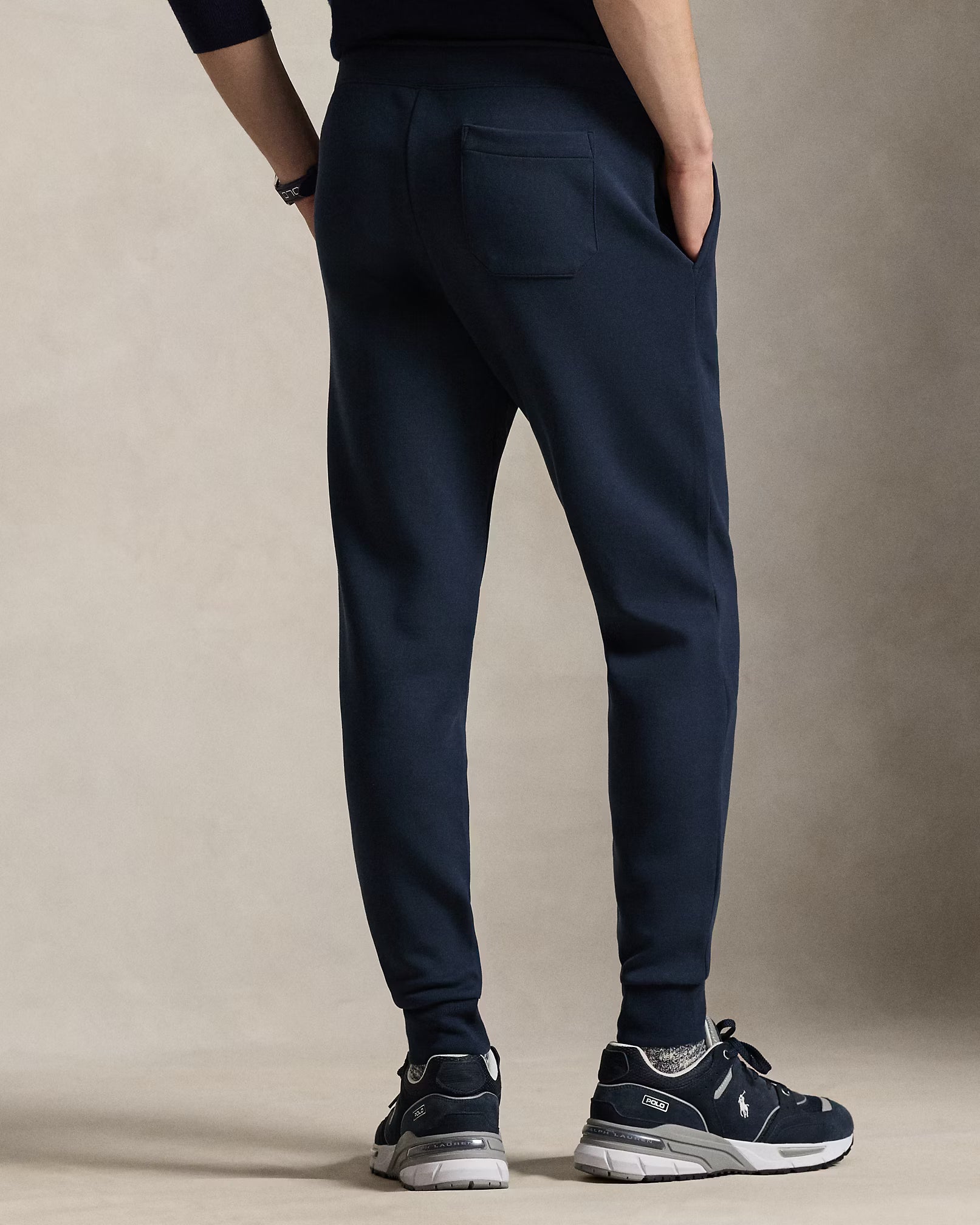 Polo Ralph Lauren Miesten Collegehousut, DOUBLE KNIT JOGGER PANT Tummansininen