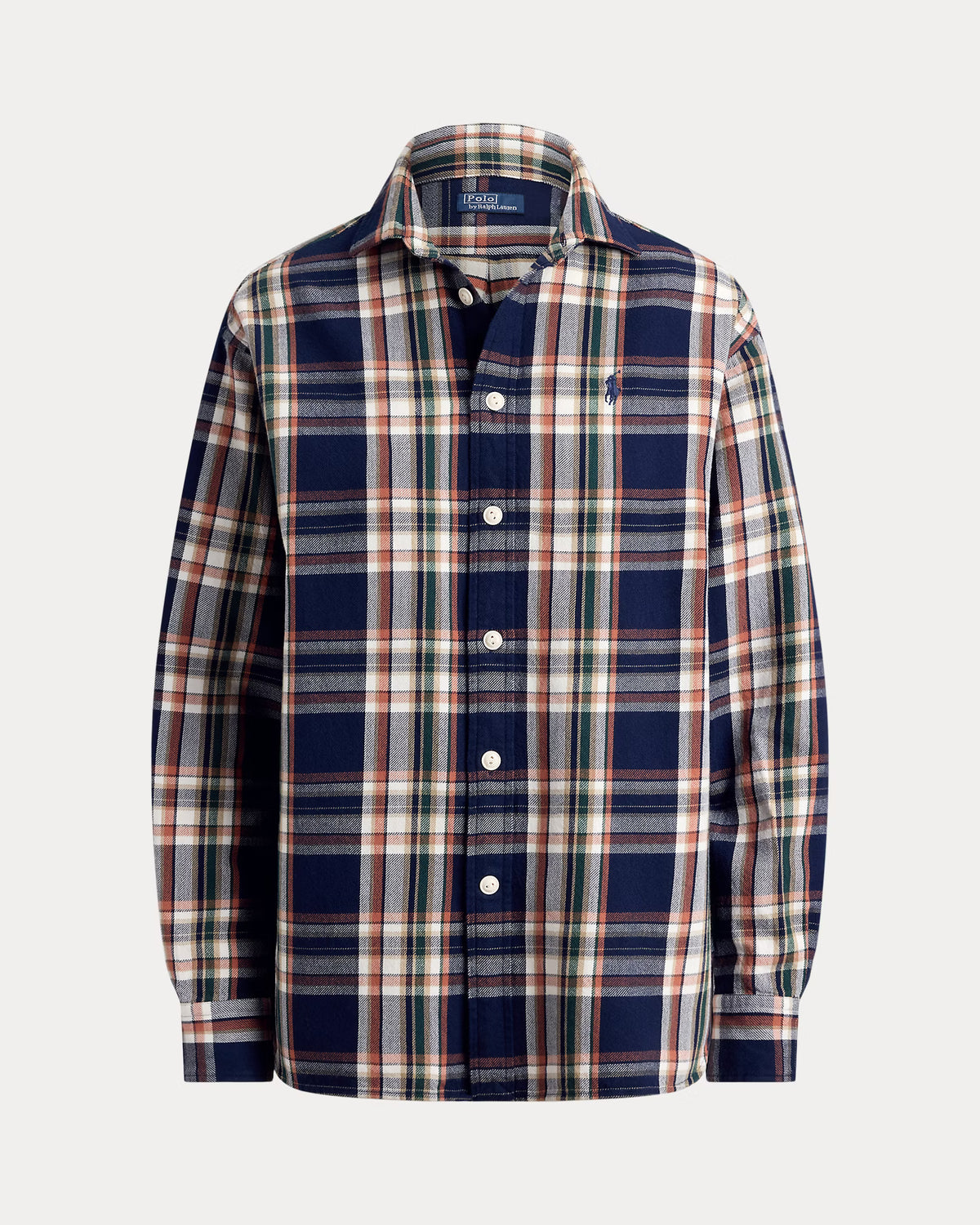 Polo Ralph Lauren naisten kauluspaita Relaxed Fit Plaid Cotton Shirt, sininen ruutu