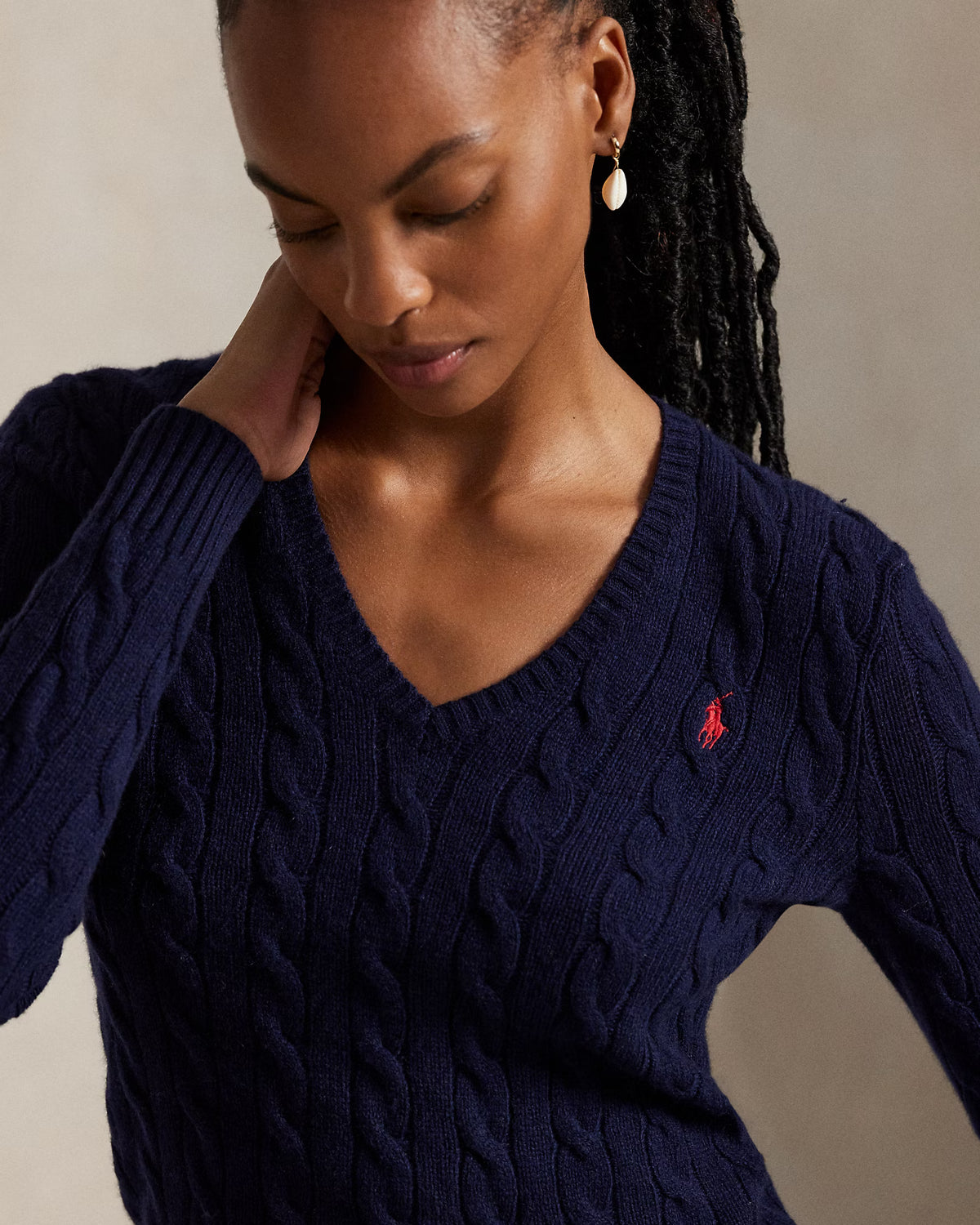 Polo Ralph Lauren naisten neulepusero Kimberly, tummansininen
