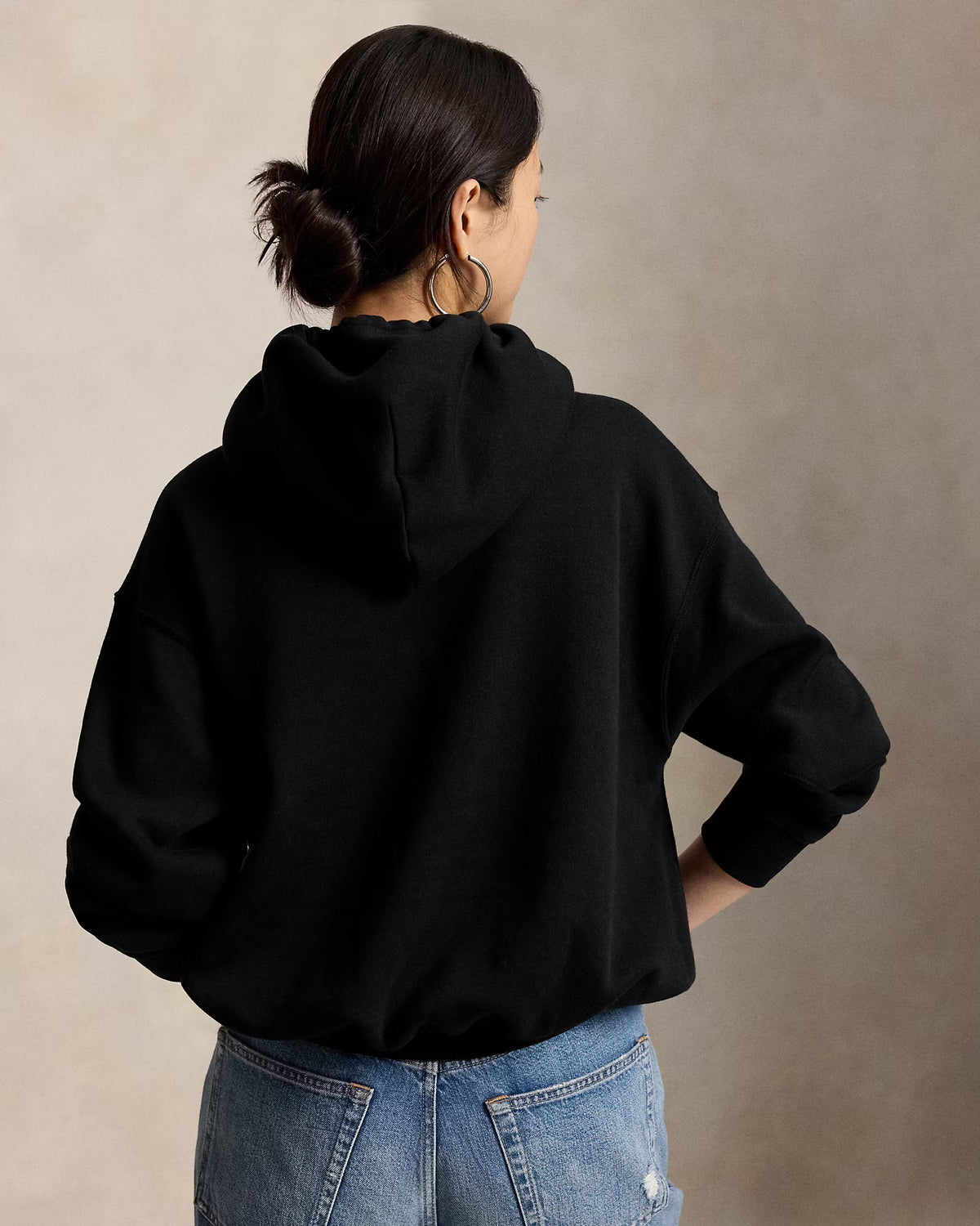 Polo Ralph Lauren naisten huppari Polo Bear Fleece Hoodie, musta