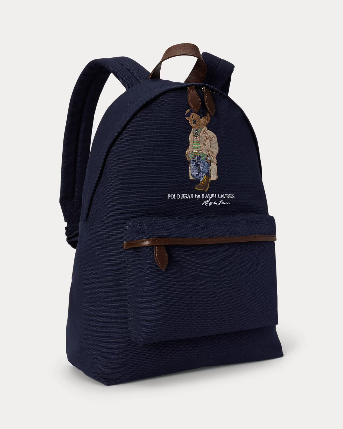 Polo Ralph Lauren unisex reppu Polo Bear Canvas Backpack, tummansininen