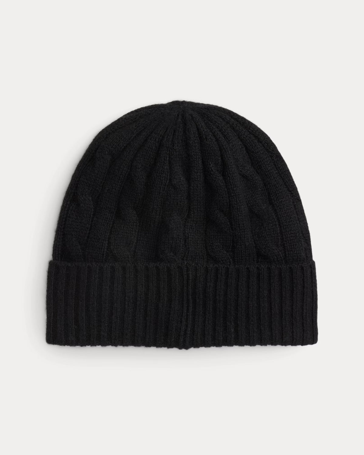 Polo Ralph Lauren naisten pipo Cable-Knit Wool-Cashmere Beanie, musta
