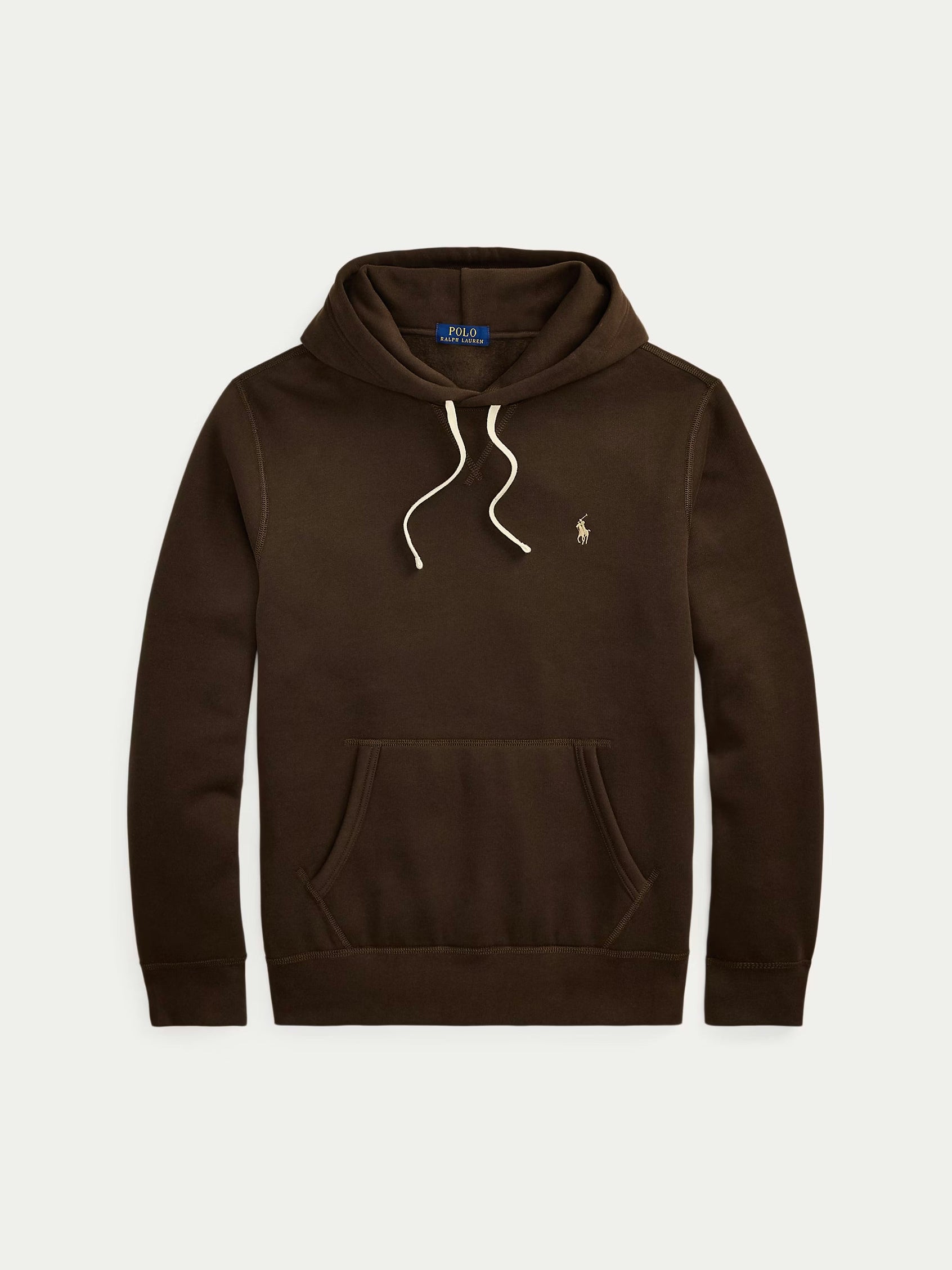 Polo Ralph Lauren miesten huppari Long Pull Over Hoodie, tummanruskea