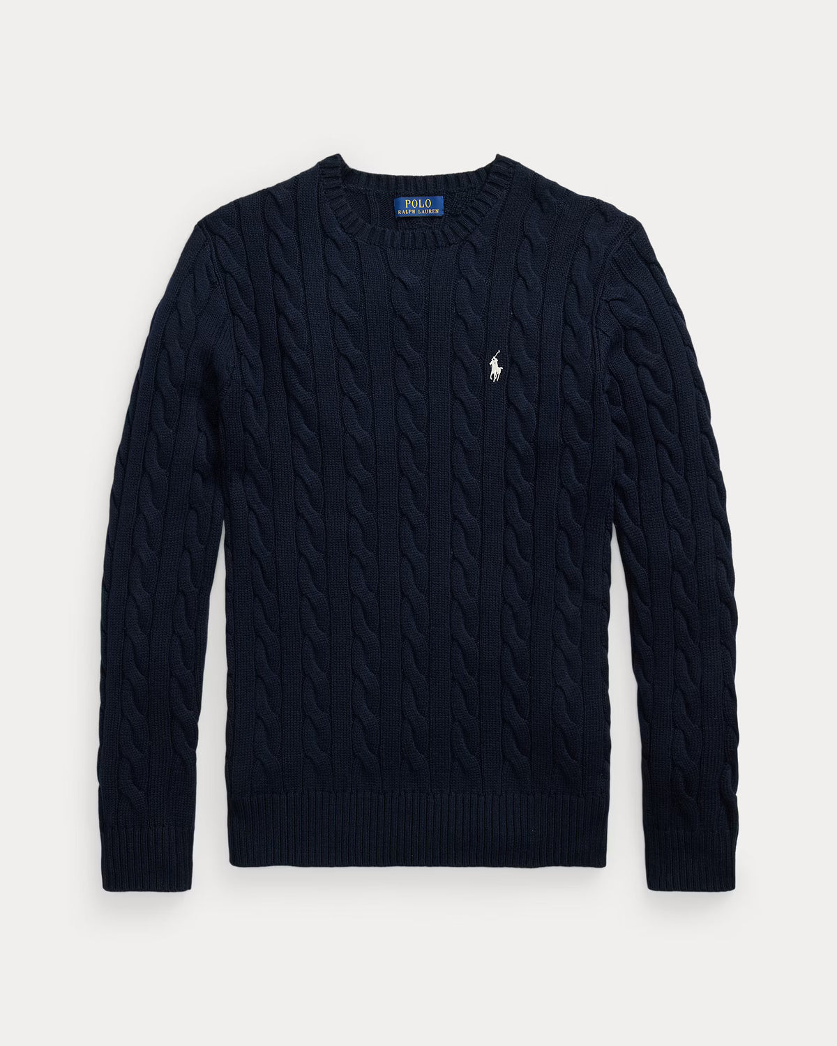 Polo Ralph Lauren miesten neulepaita Cotton Cable LS Drive Pullover, tummansininen