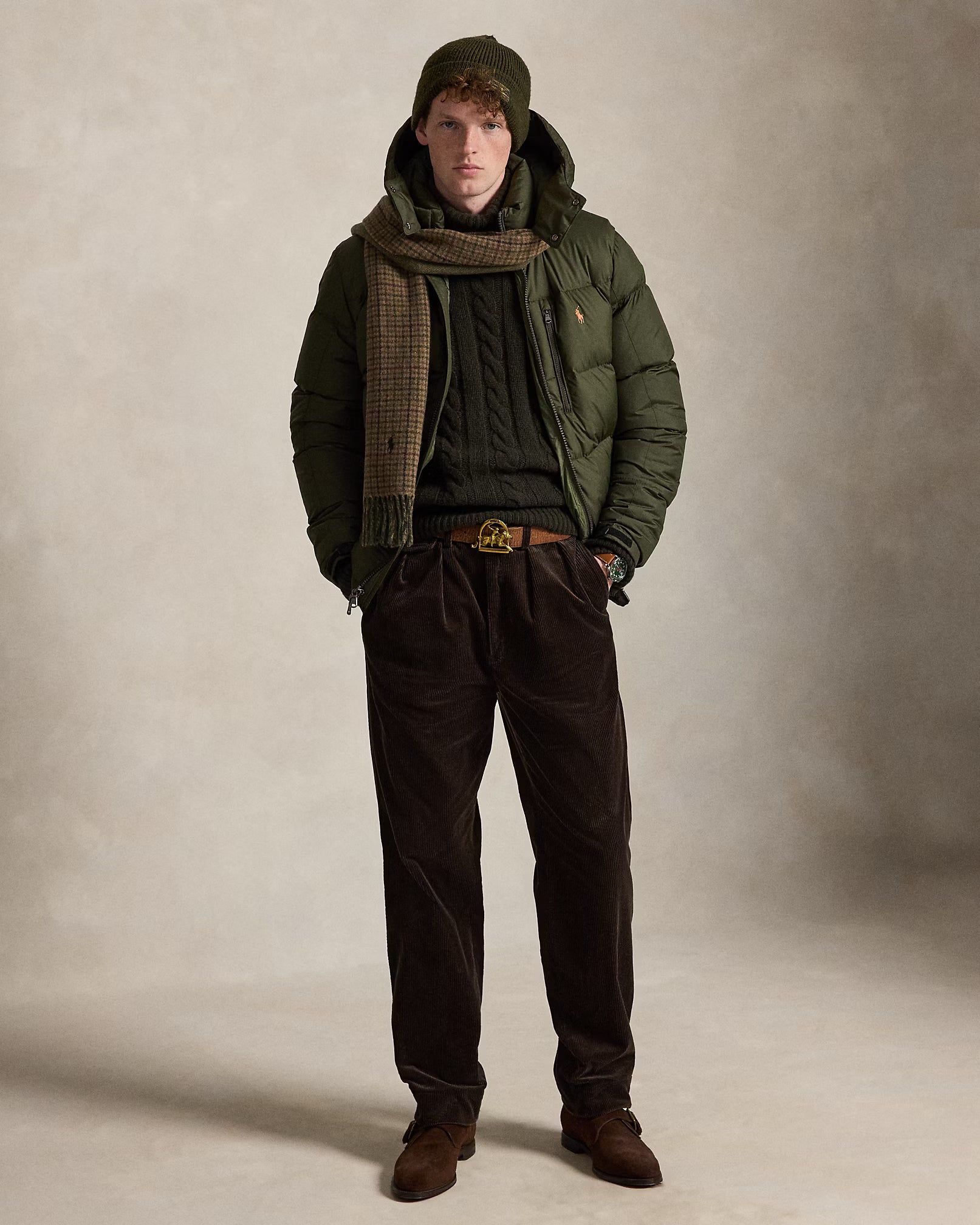 Polo Ralph Lauren miesten untuvatakki Gorham Down Jacket, tummanvihreä