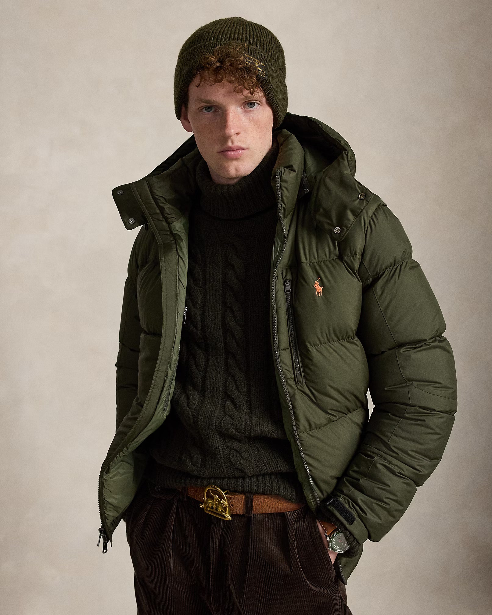 Polo Ralph Lauren miesten untuvatakki Gorham Down Jacket, tummanvihreä