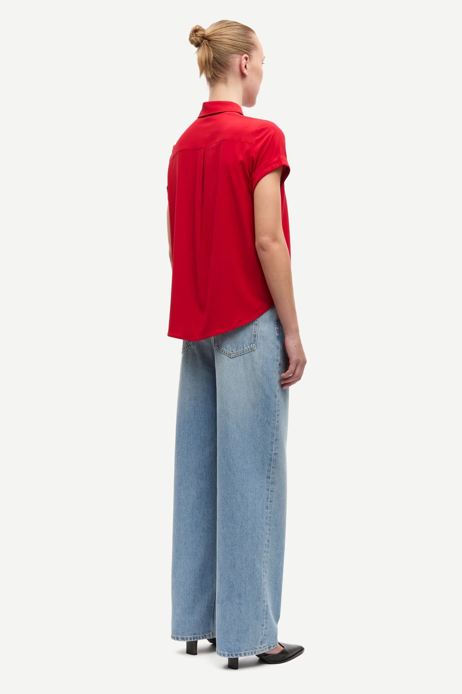 samsoe-and-samsoe-naisten-lyhythihainen-kauluspaita-majan-ss-shirt-9942-punainen-2