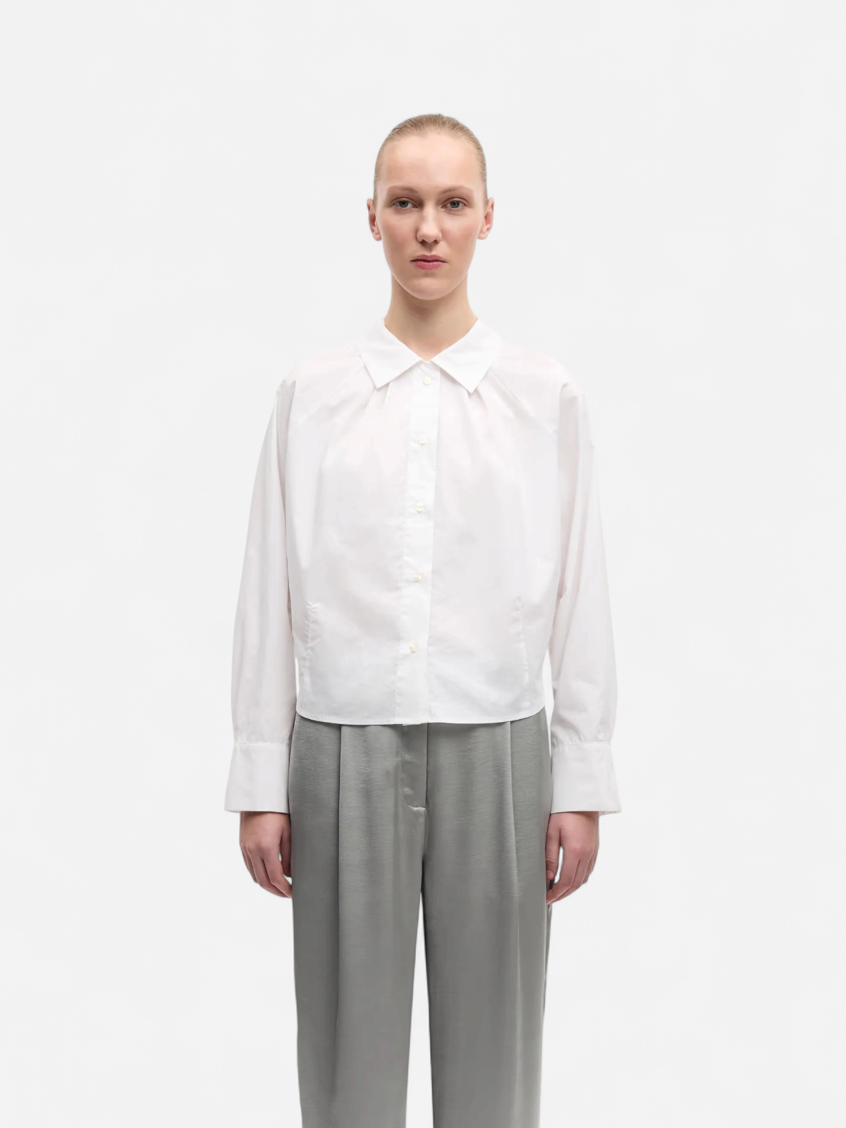 Samsoe and Samsoe naisten paitapusero, SAKYA SHIRT 15756 Valkoinen - Kekäle.fi