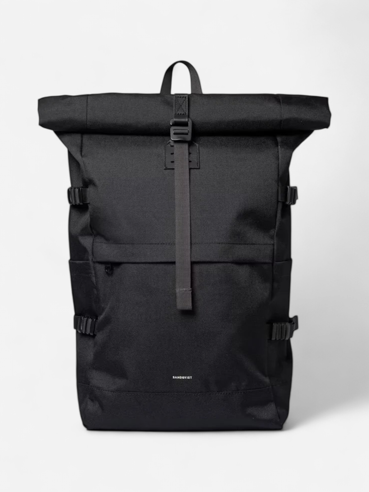Sandqvist reppu, ICON ROLLTOP BACKPACK L Musta - Kekäle.fi