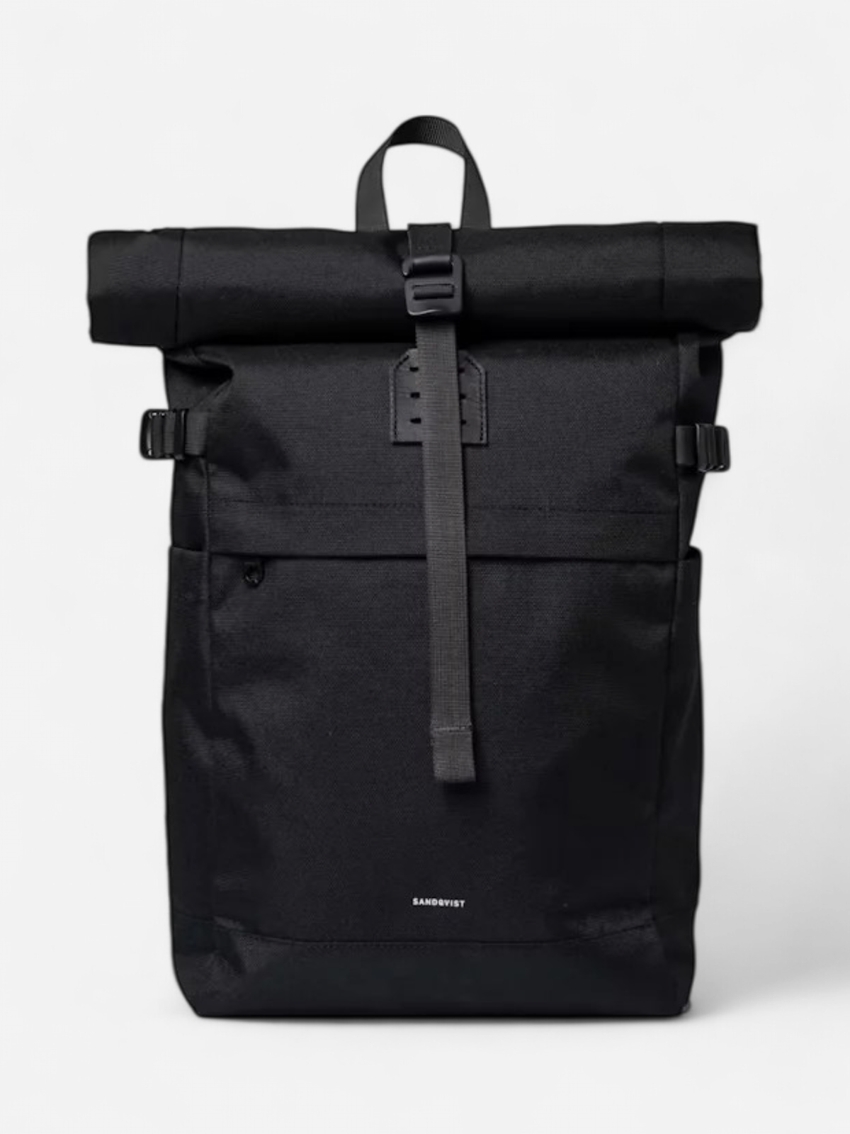 Sandqvist reppu, ICON ROLLTOP BACKPACK M Musta - Kekäle.fi