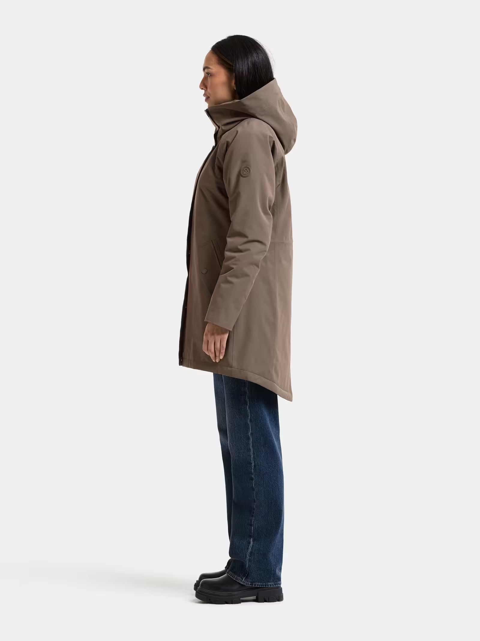 Didriksons naisten parkatakki Alana Parka, harmaanruskea