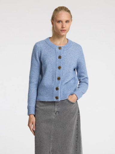 selected-femme-naisten-neuletakki-slfsia-ras-ls-knit-cardigan-vaaleansininen-1
