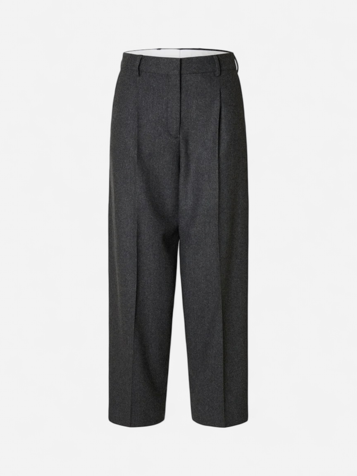 Selected Femme Naisten housut, SLFBARREL BERIT HW PANT Grafiitti - Kekäle.fi