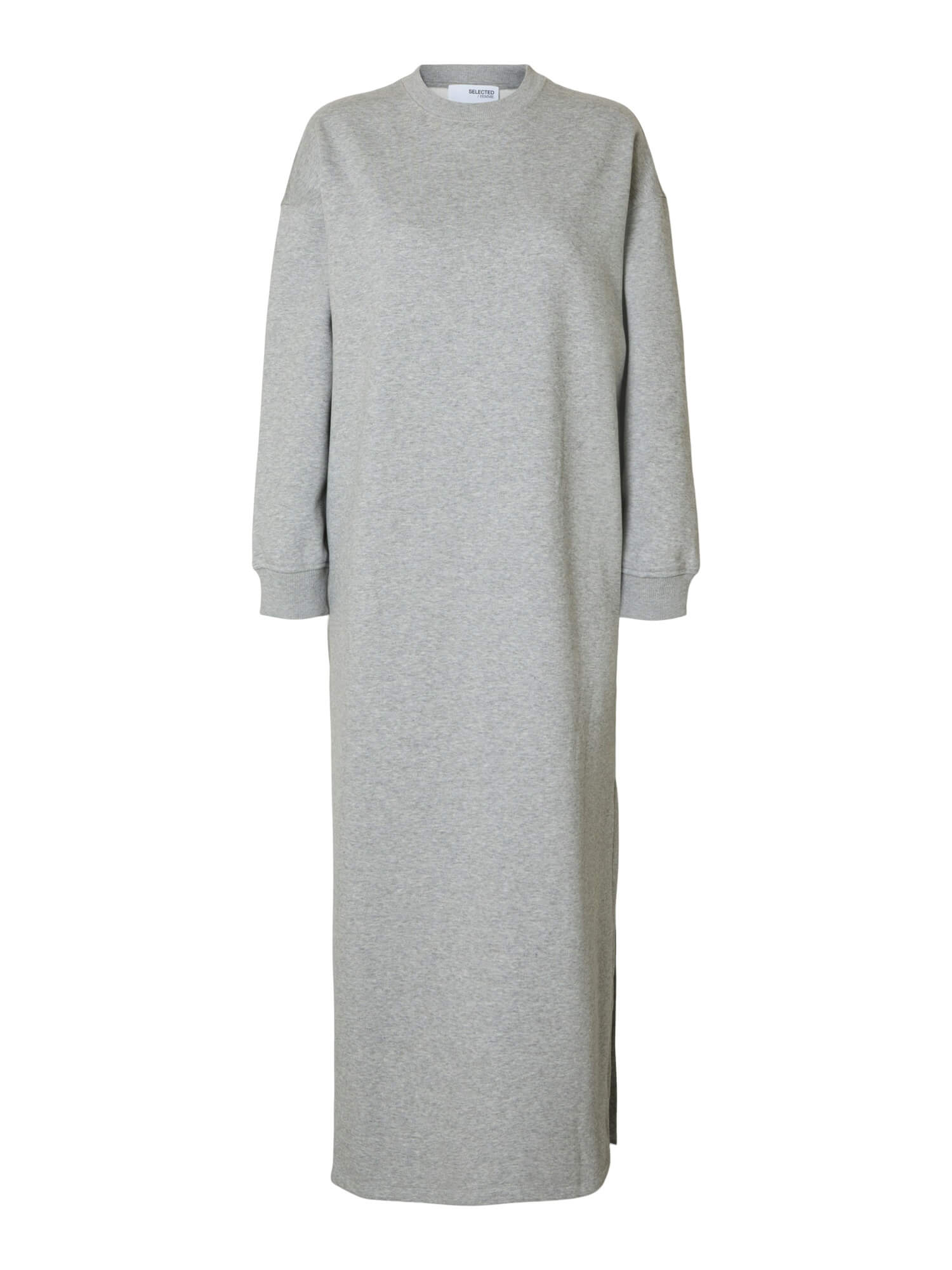 selected-femme-naisten-mekko-slfgia-ls-ankle-dress-vaaleanharmaa-3