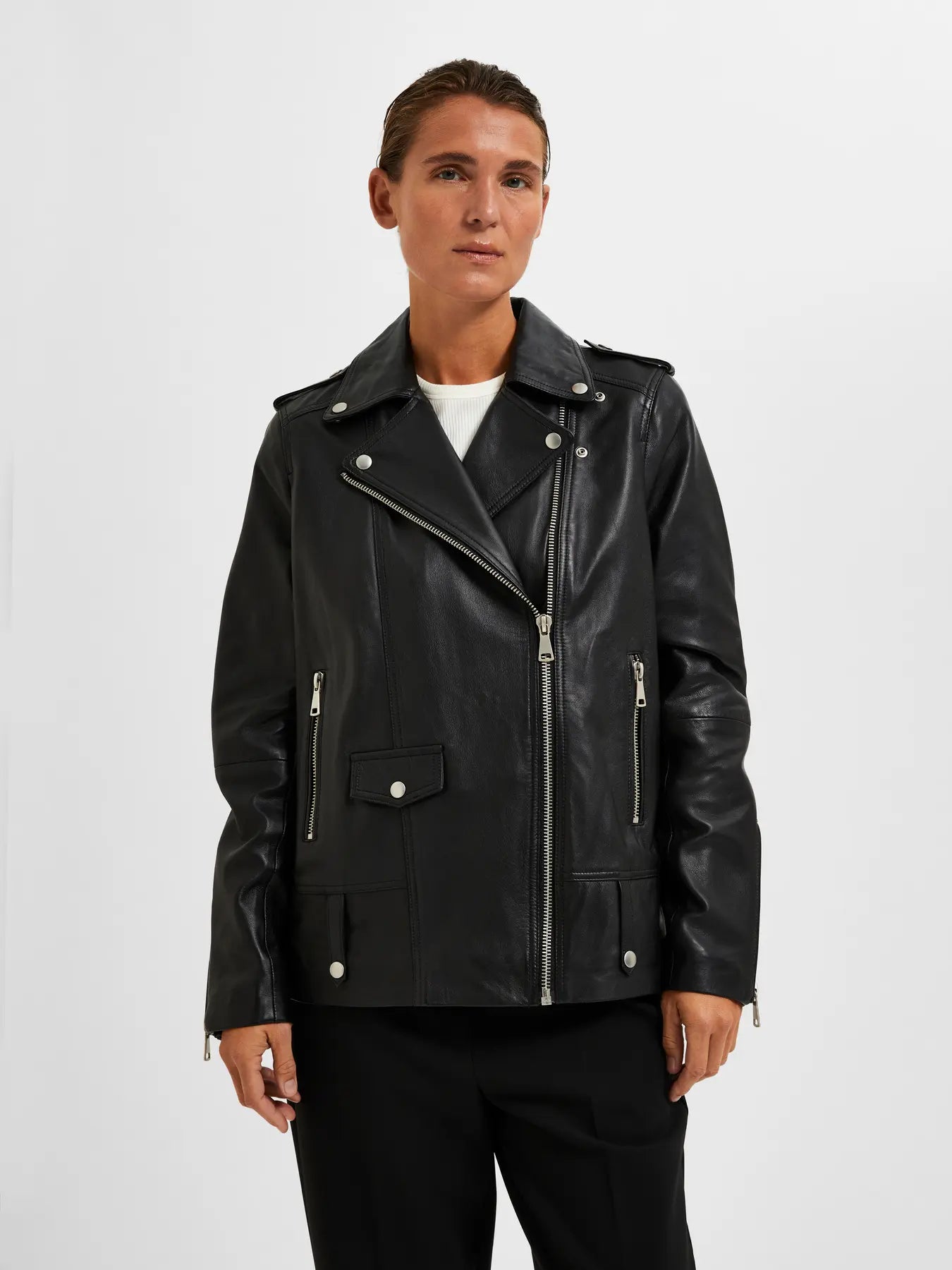 selected-femme-naisten-nahkatakki-slfmadison-leather-jacket-noos-black-1