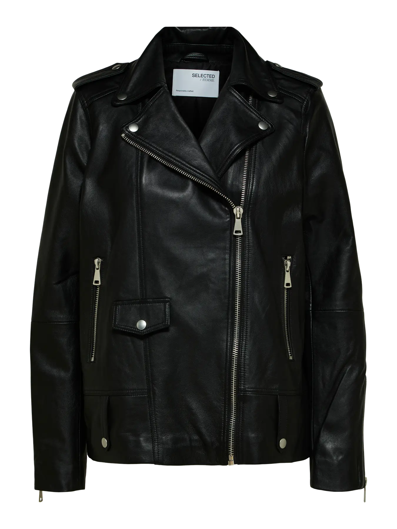 selected-femme-naisten-nahkatakki-slfmadison-leather-jacket-noos-black-3