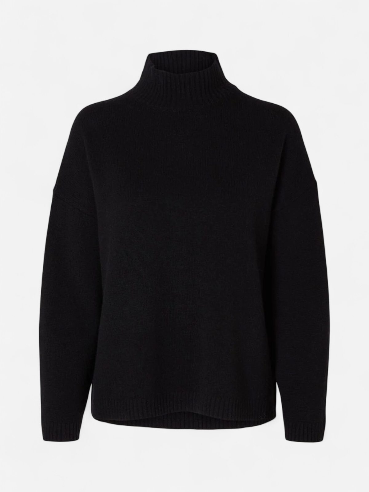 Selected Femme naisten neule, SLFCILLE LS KNIT HIGH NECK Musta - Kekäle.fi