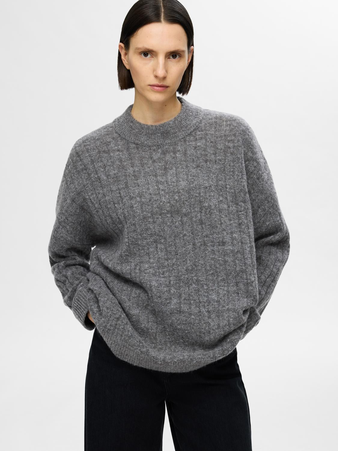 selected-femme-naisten-neule-slfmaline-ls-knit-high-neck-grafiitti-4