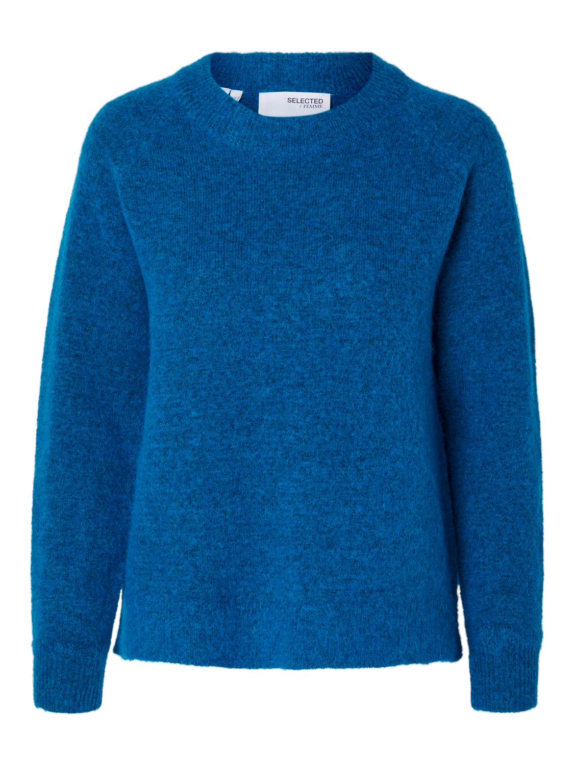 selected-femme-naisten-neulepaita-lulu-ls-knit-o-neck-sininen-2
