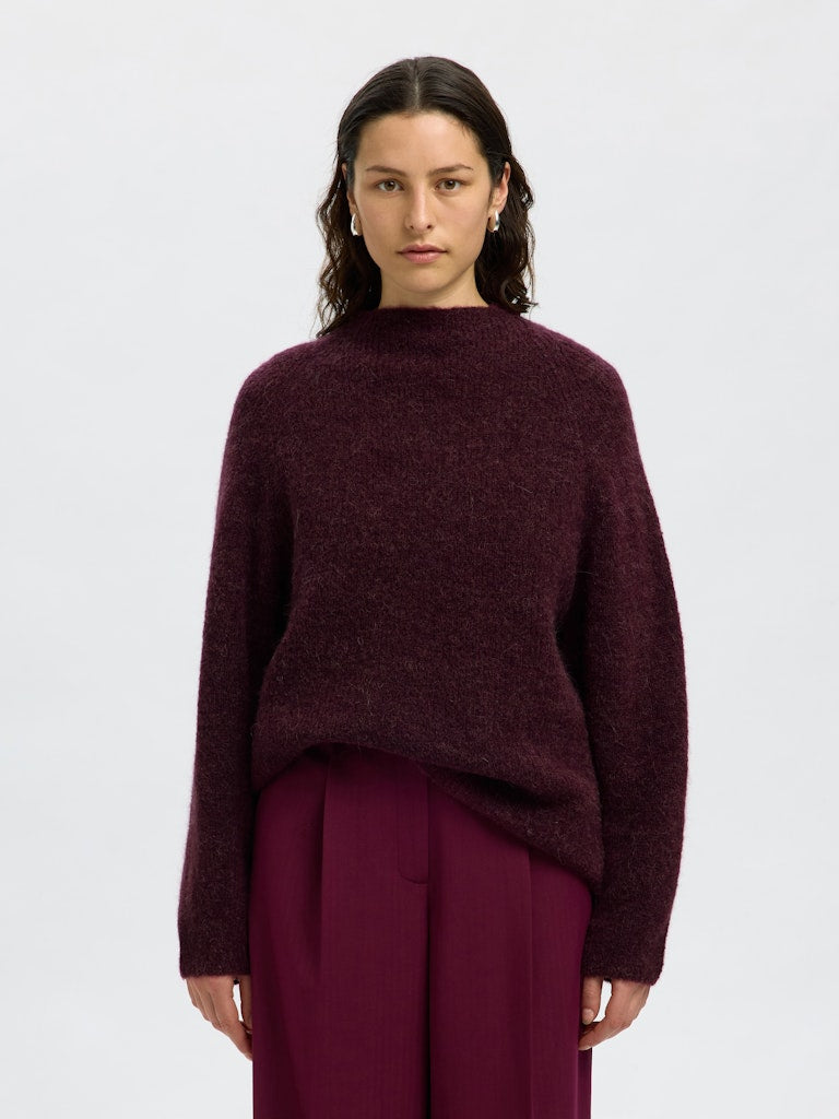 selected-femme-naisten-neulepusero-slfsia-ras-ls-knit-t-neck-viininpunainen-1