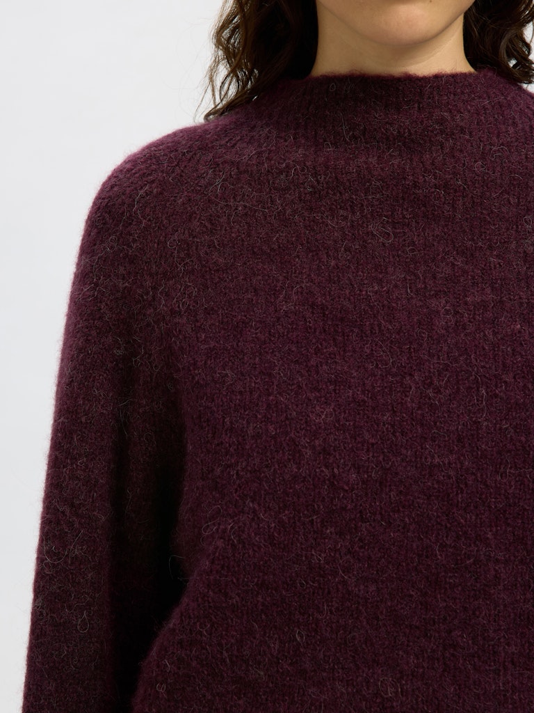 selected-femme-naisten-neulepusero-slfsia-ras-ls-knit-t-neck-viininpunainen-5