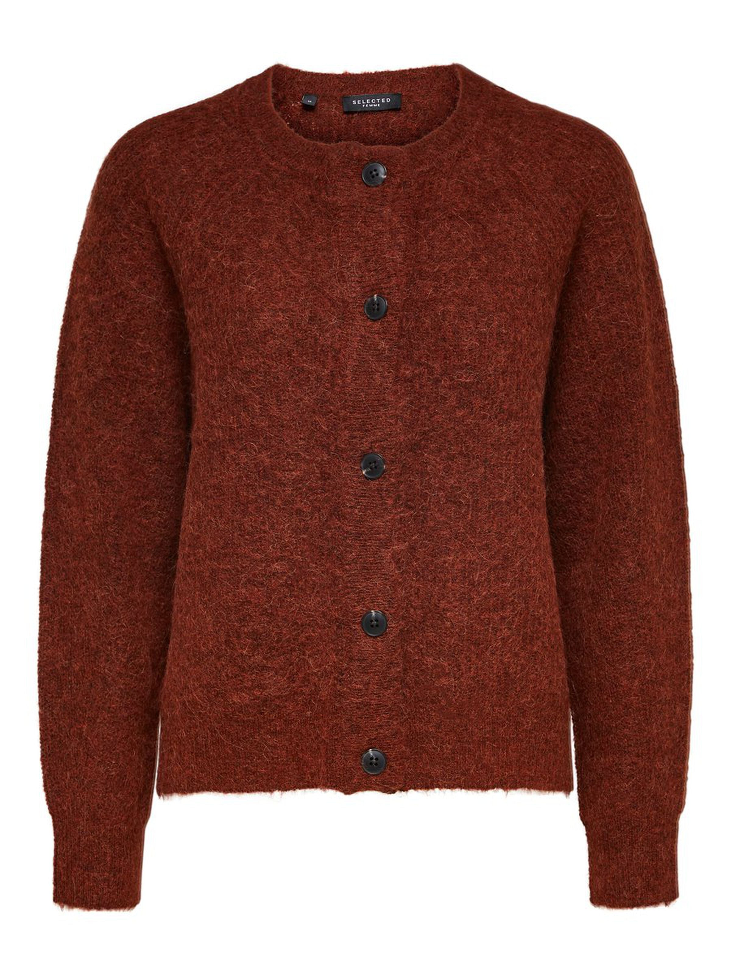 selected-femme-naisten-neuletakki-lulu-ls-knit-short-cardigan-poltettu-oranssi-3