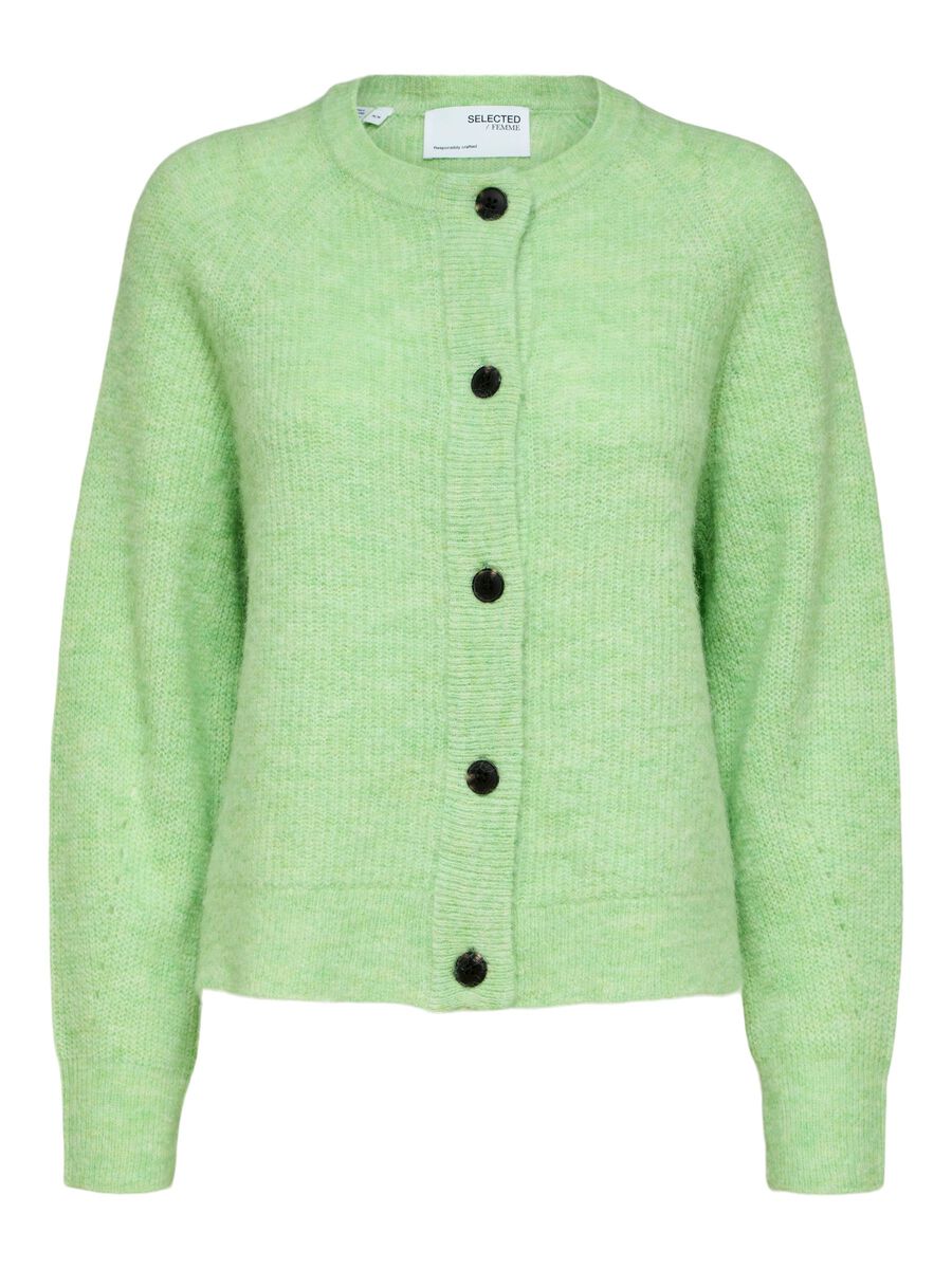 selected-femme-naisten-neuletakki-lulu-ls-knit-short-cardigan-vihrea-1