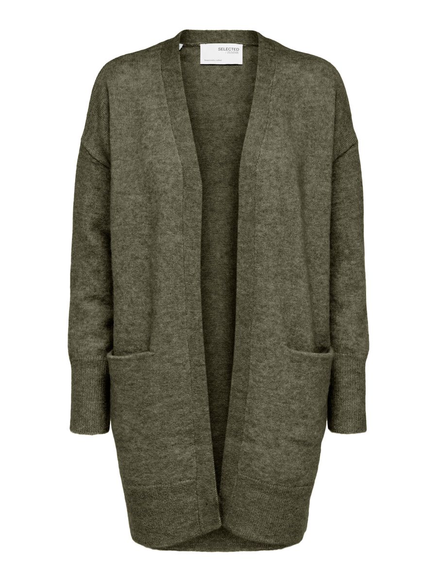 selected-femme-naisten-neuletakki-lulu-new-knit-long-cardigan-armeijanvihrea-3