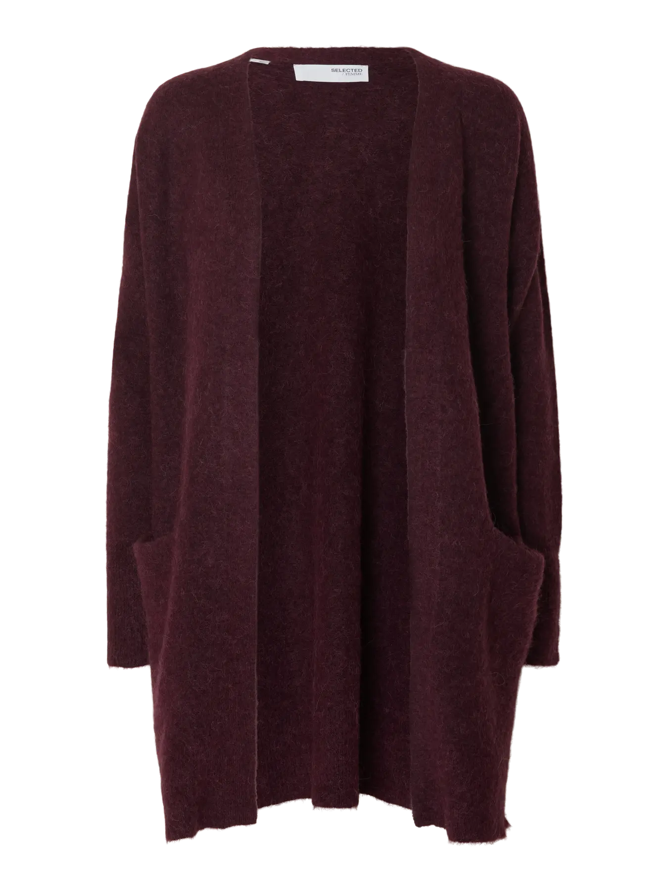 selected-femme-naisten-neuletakki-lulu-new-knit-long-cardigan-fig-melange-3