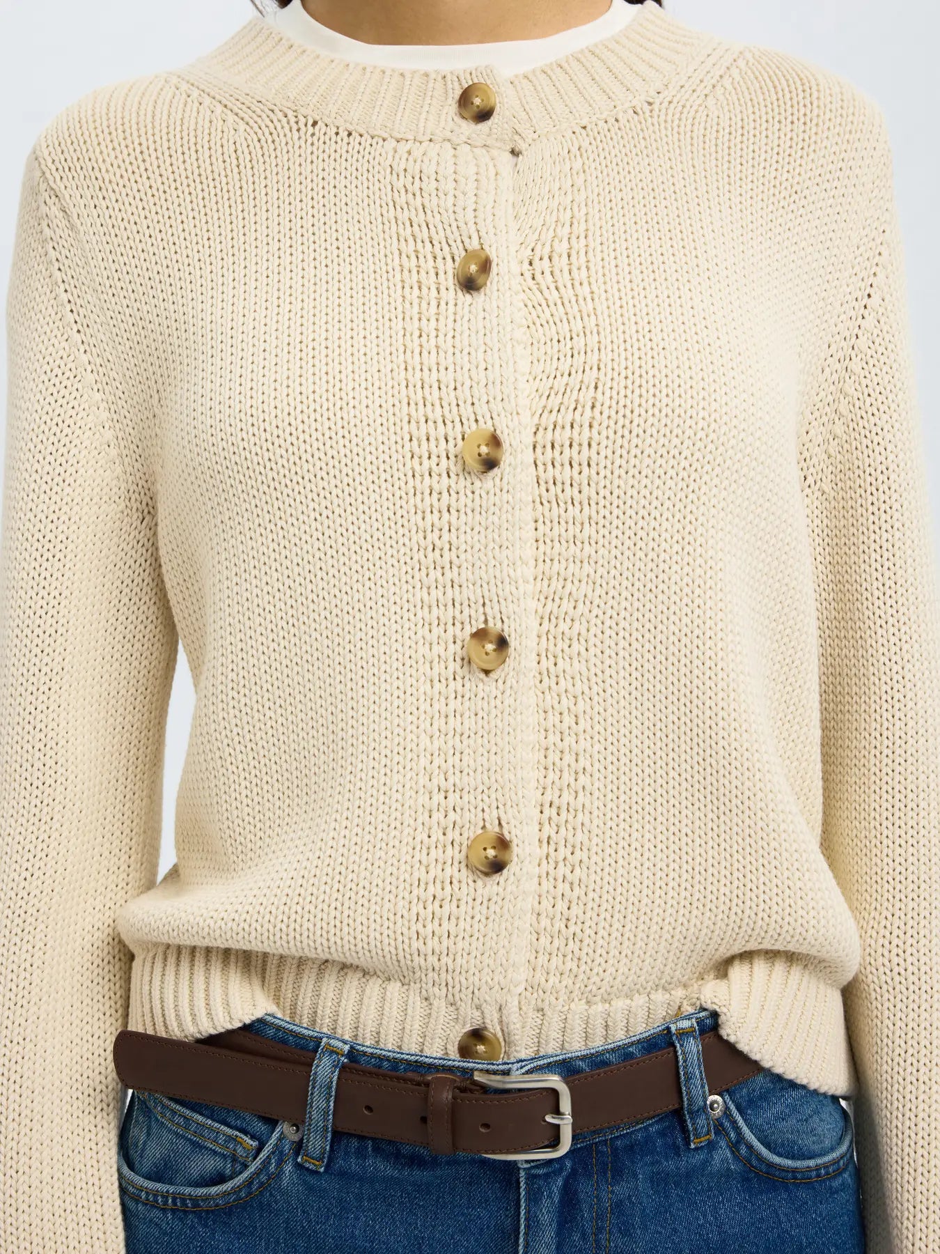 selected-femme-naisten-neuletakki-slfivy-ls-knit-o-neck-cardigan-noos-luonnonvalkoinen-4