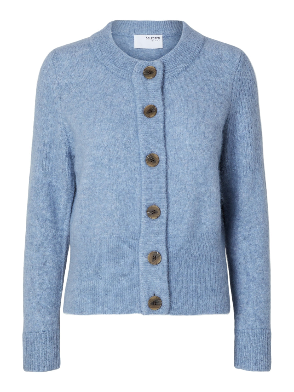 selected-femme-naisten-neuletakki-slfsia-ras-ls-knit-cardigan-vaaleansininen-1