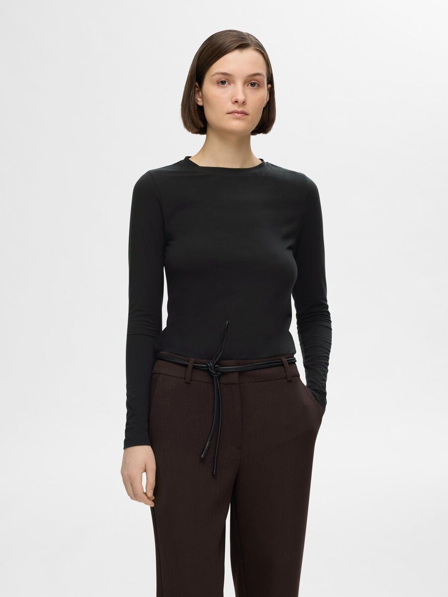 selected-femme-naisten-paita-slfmanja-ls-o-neck-noos-musta-1