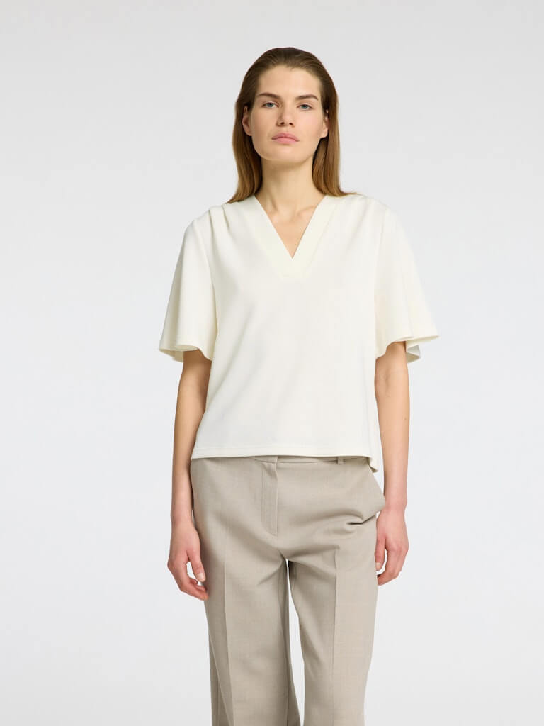 selected-femme-naisten-paita-slftenny-ss-v-neck-top-luonnonvalkoinen-1