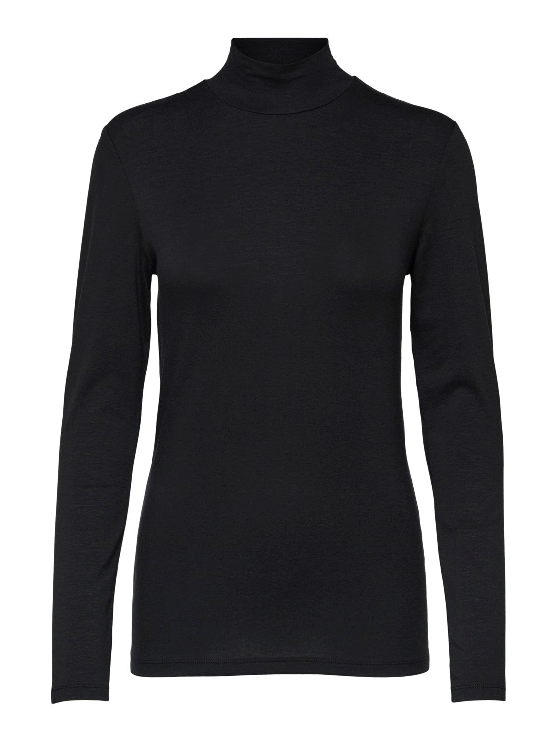 selected-femme-naisten-poolopusero-slfmandy-ls-high-neck-musta-1