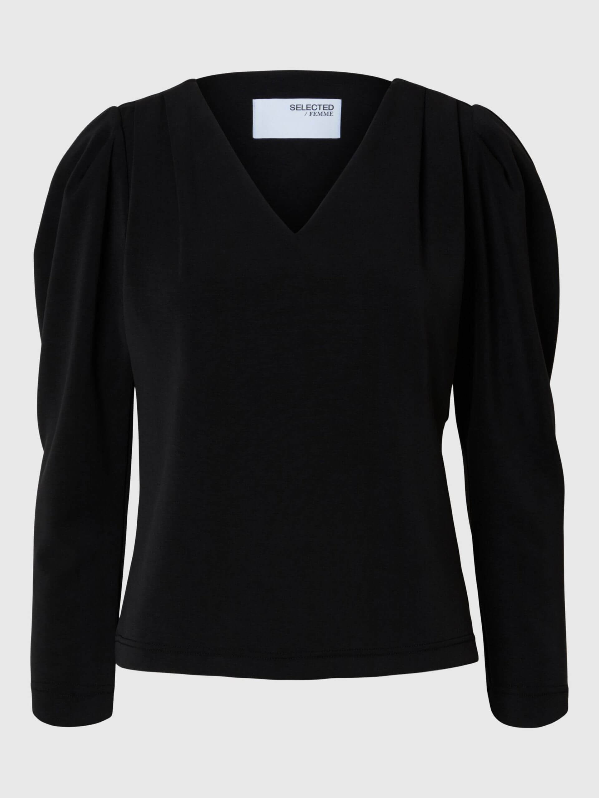 selected-femme-naisten-pusero-slffneja-ls-v-neck-top-musta-3