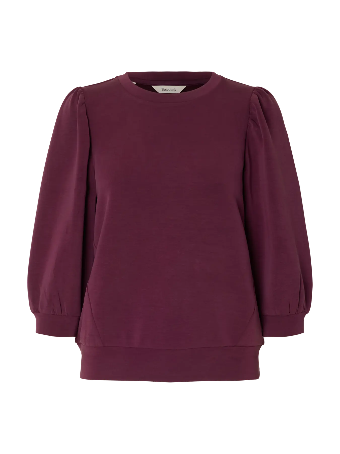 selected-femme-naisten-pusero-slftenny-3-4-sweat-top-noos-fig-3