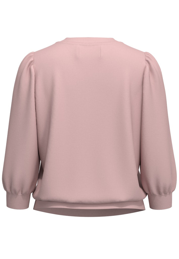 selected-femme-naisten-pusero-slftenny-3-4-sweat-top-noos-vaaleanpunainen-2