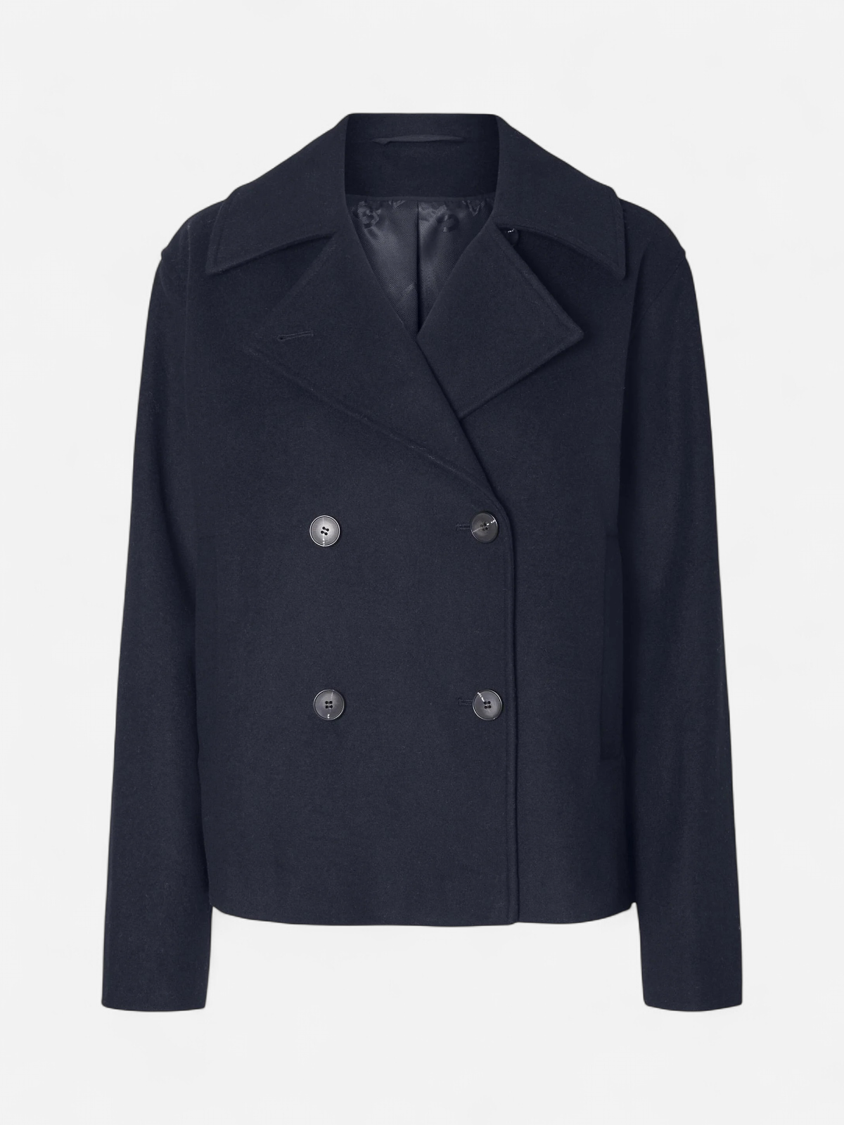Selected Femme naisten takki, SLFALMA SHORT WOOL JACKET  Tummansininen - Kekäle.fi