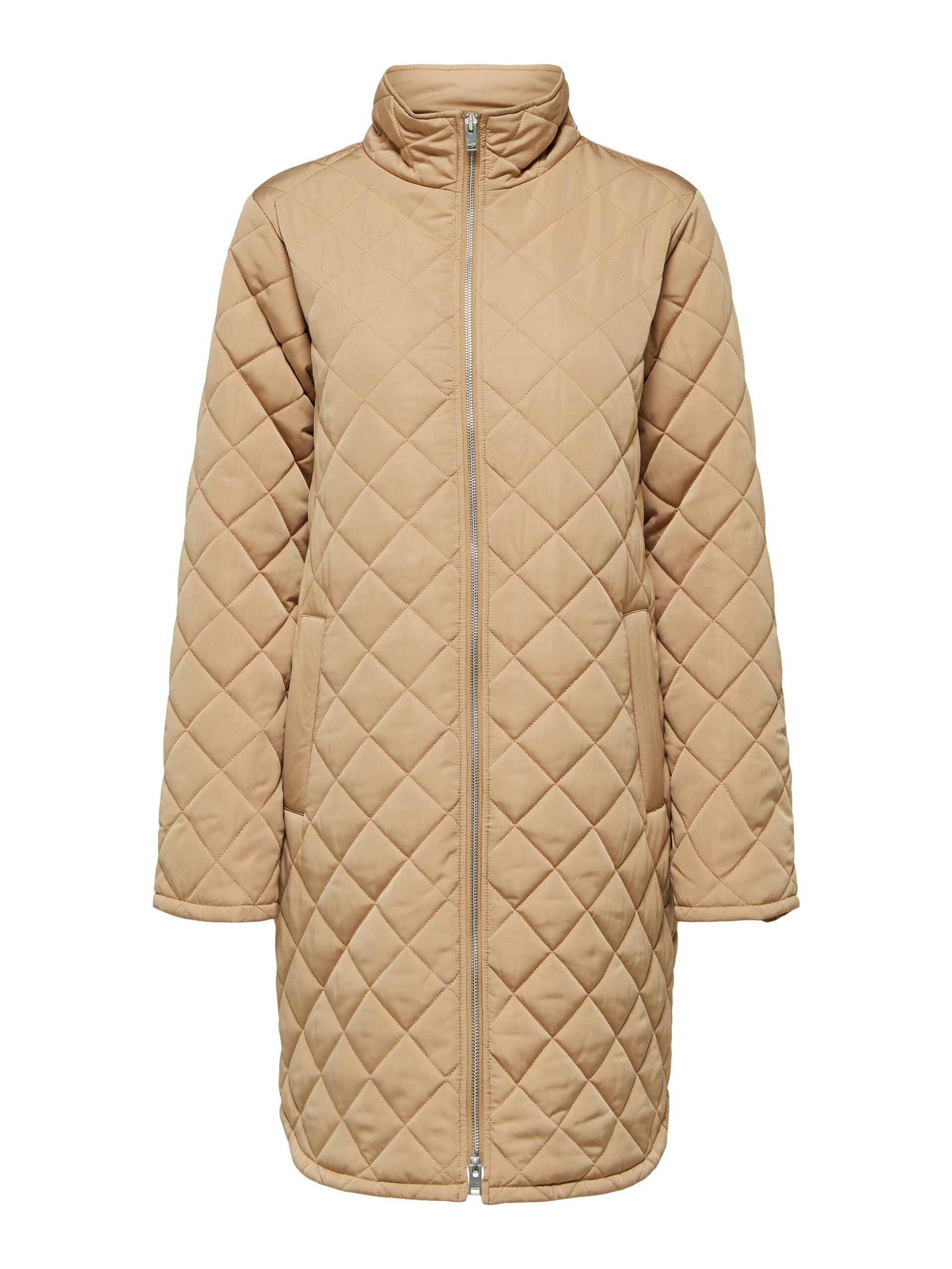 selected-femme-naisten-tikkitakki-slffilly-quilted-coat-b-vaalea-beige-3