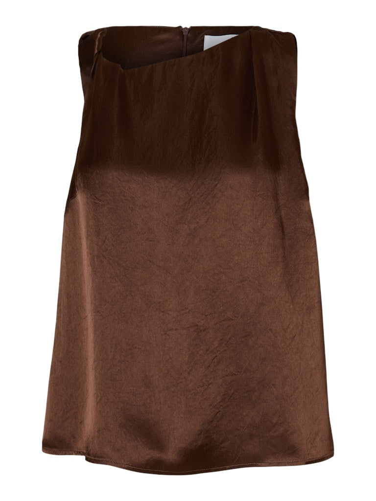 selected-femme-naisten-toppi-slfelina-sl-twist-top-tummanruskea-1